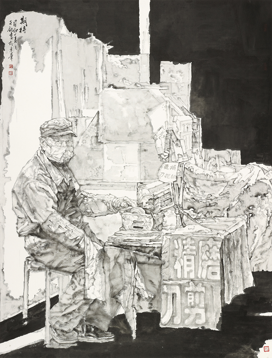 2入选 于军 期待 198cm×149cm 山东省 2023抱石风骨 290461.jpg