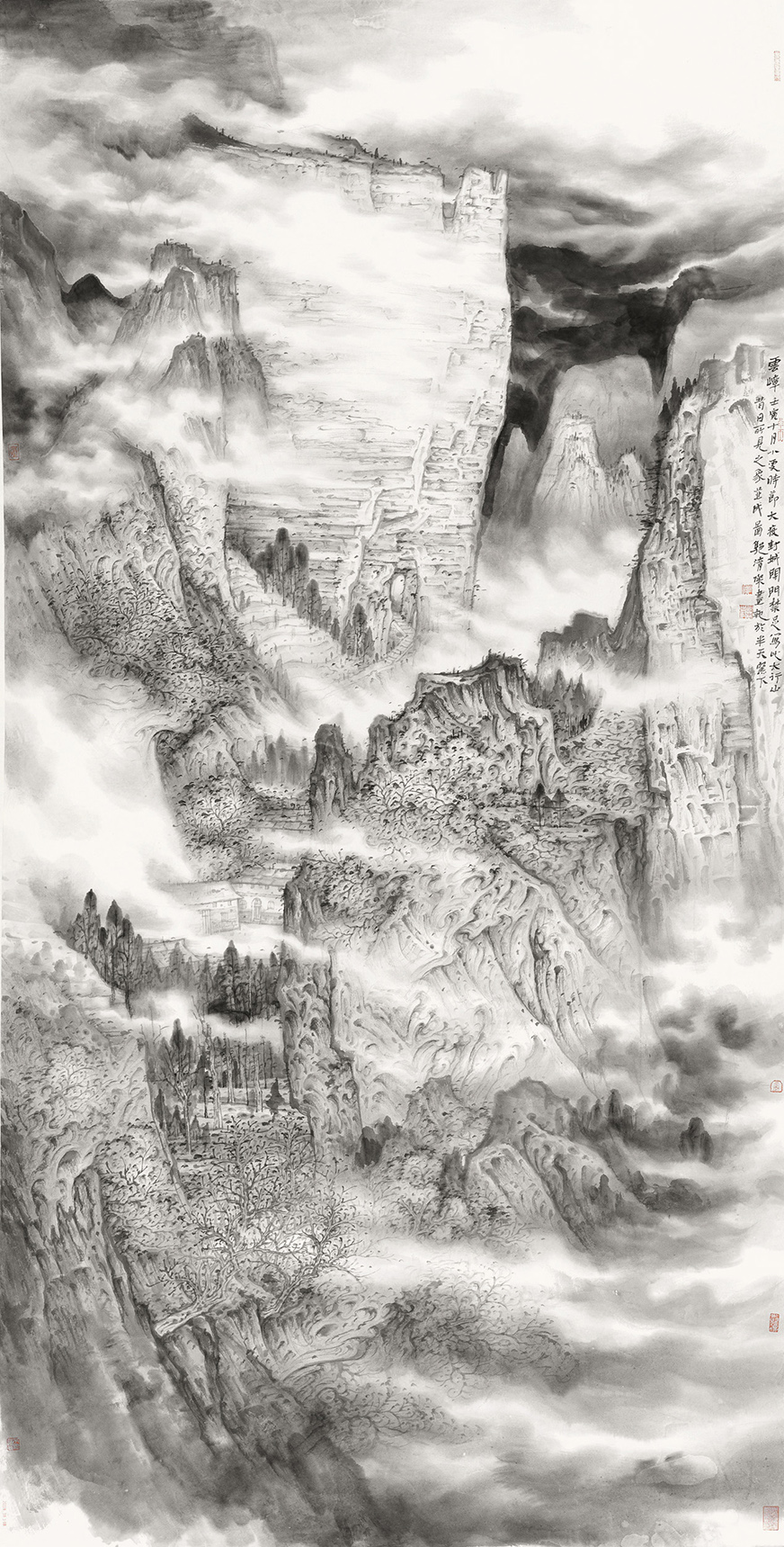 郭青杰 云嶂 252cm×127cm 2022年 281556.jpg