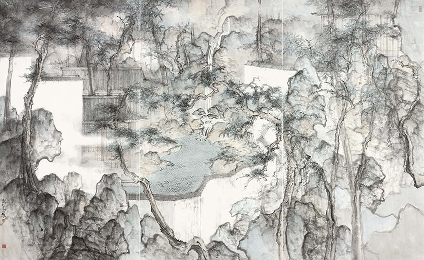 张利勇 探幽之二 177cm×290cm 2022年 282080.jpg