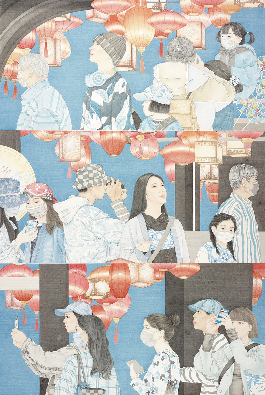 张页  华灯初上 205cm×130cm 2022年 282076.jpg
