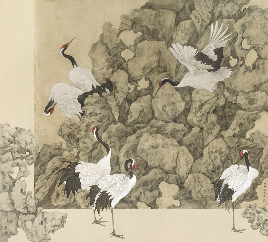 8喻慧 故园仙鹤相往还 220cm×240cm 2023年.jpg