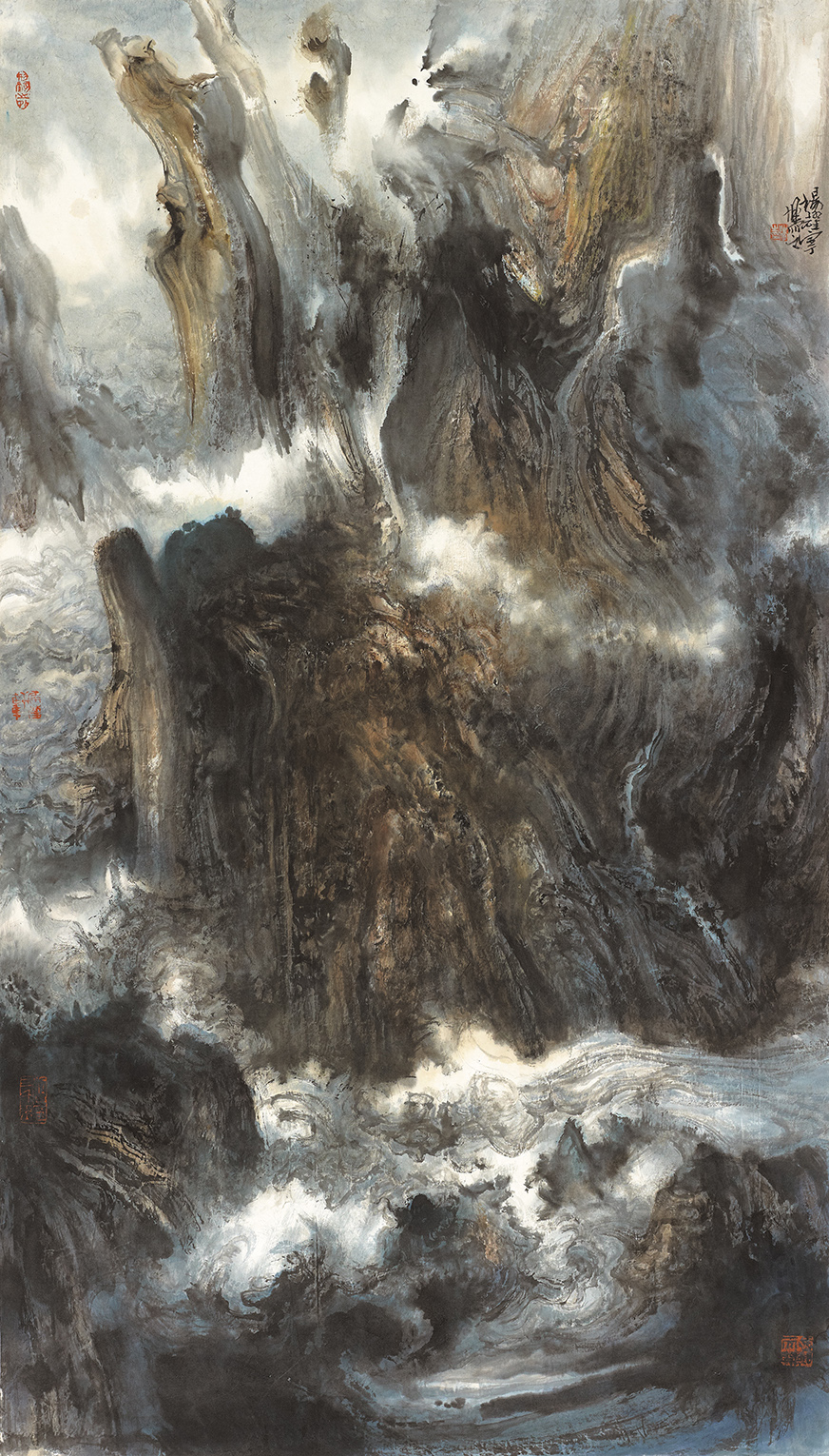 9杨耀宁 山水之二 124cm×70cm 2023年.jpg