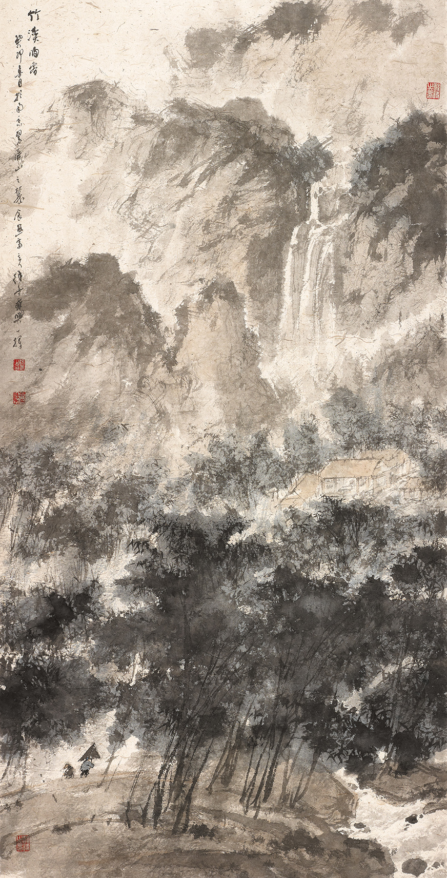 18徐善 竹溪泊客 140cm×70cm 2023年.jpg
