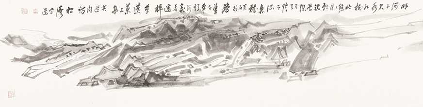 23常进 山水之一 45cm×135cm 2023年.jpg