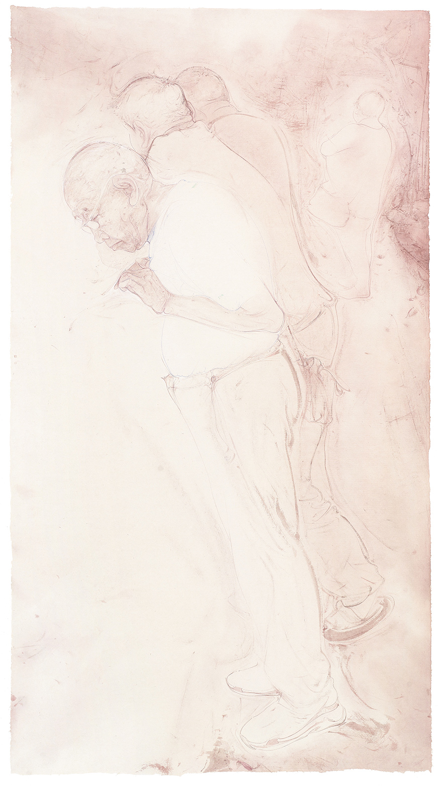 22梁雨 《2023_7_13雨后草场门桥》系列之四 206cm×106cm 2023年.jpg