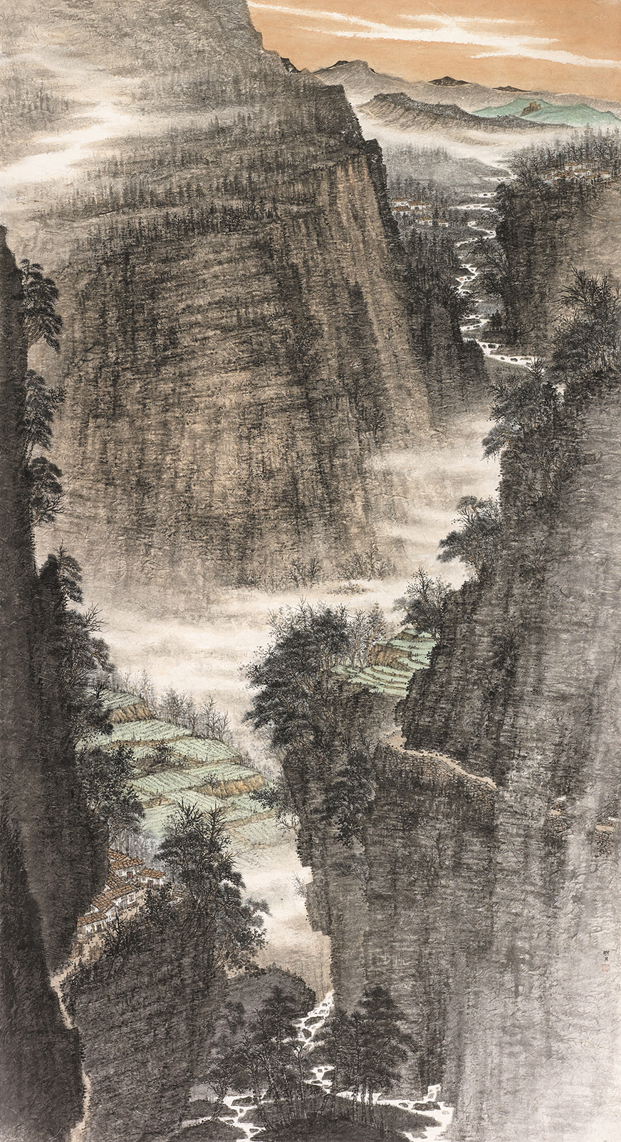 33陈明月 太行暮色 180cm×96cm 2023年.jpg