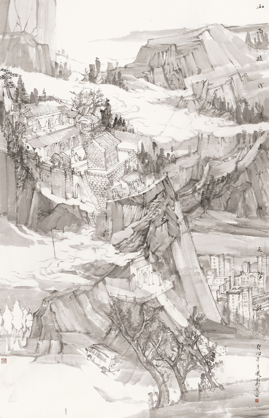 13刘晓彤 小西天圣境 248cm×129cm 2023年.jpg