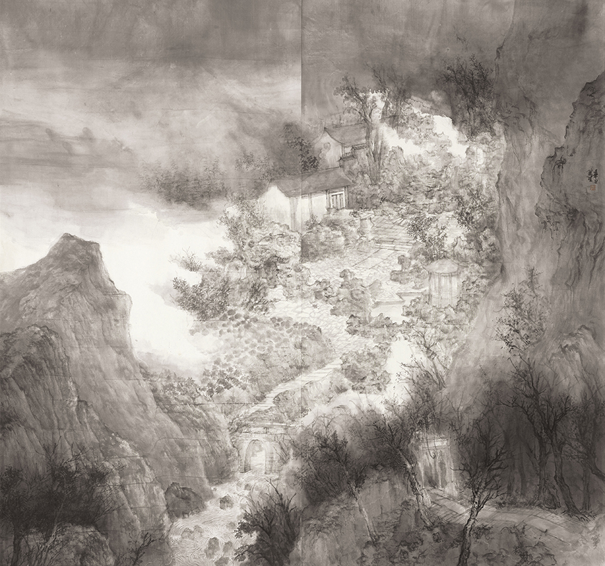 18冀望 龙井探雨 180cm×190cm 2023年.jpg