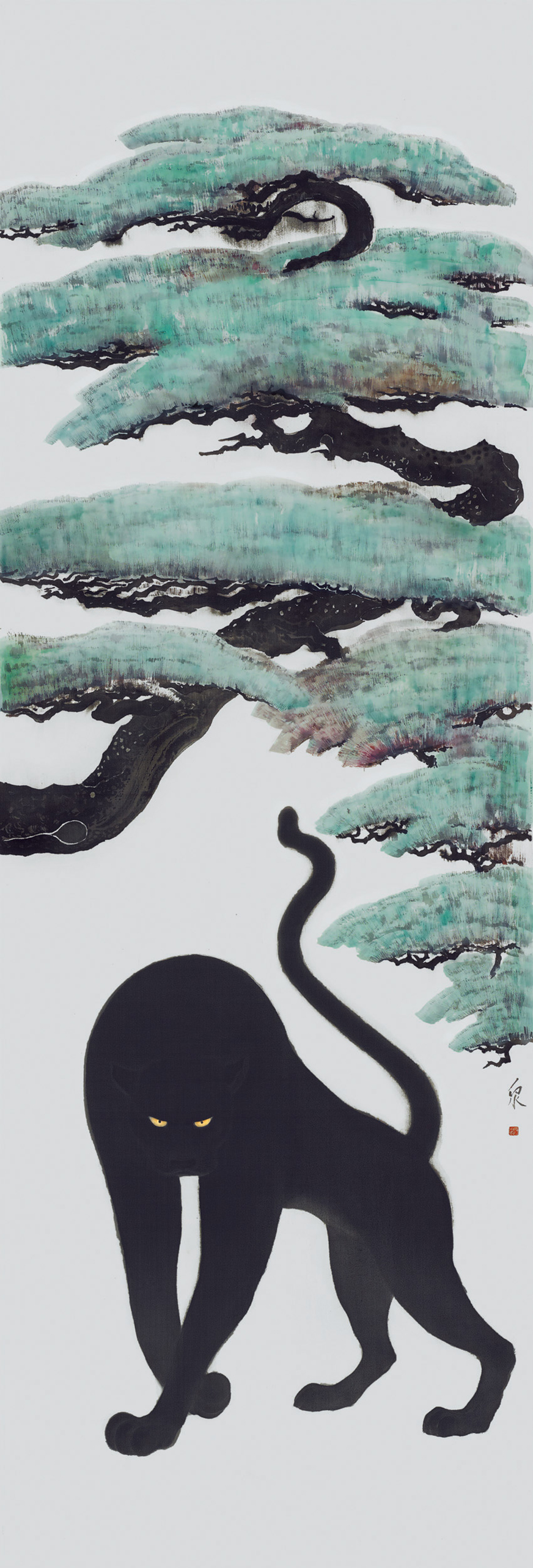 9李金国 凝视 230cm×70cm 2024年.jpg