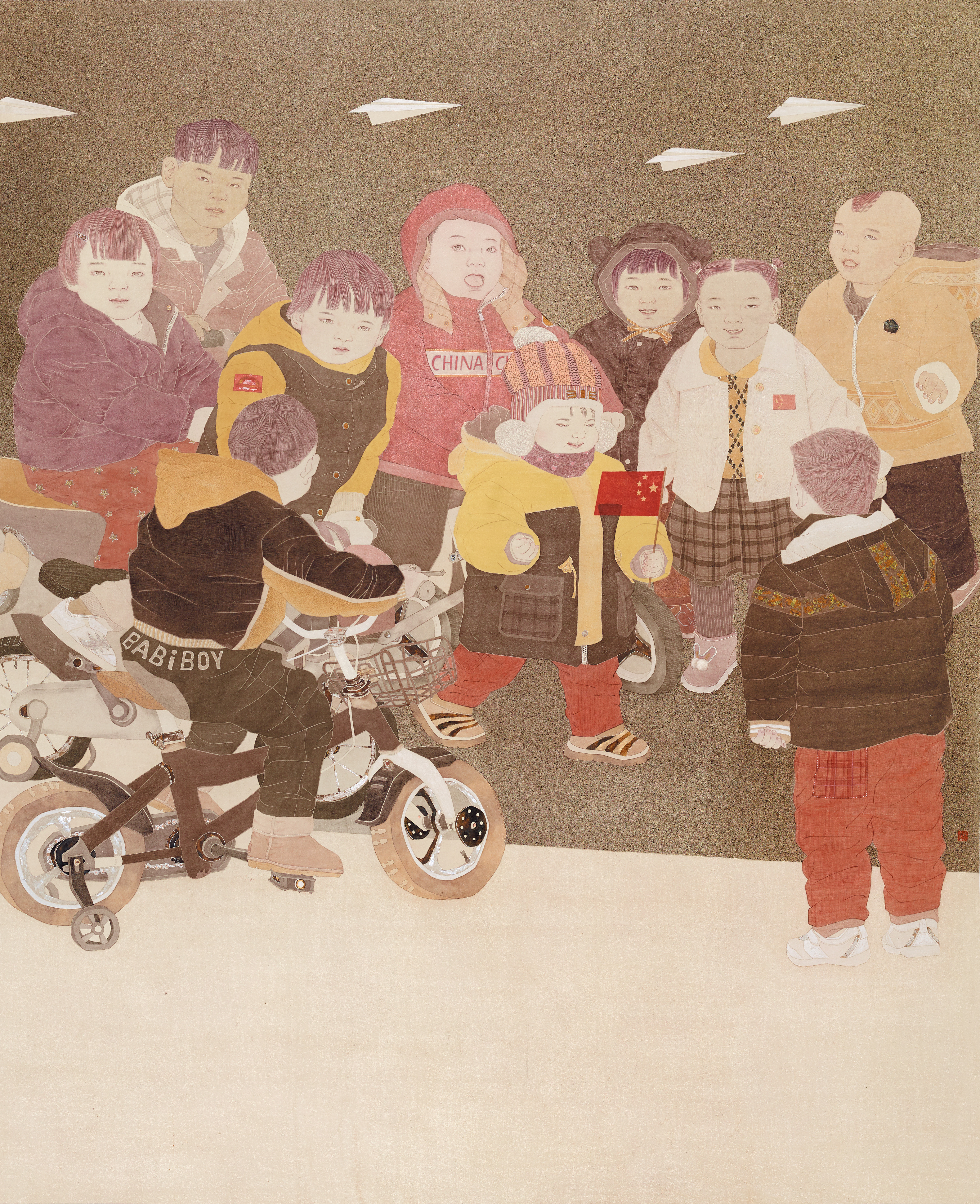 五星红旗代代传  省国画院61694  188cm-150cm.jpg