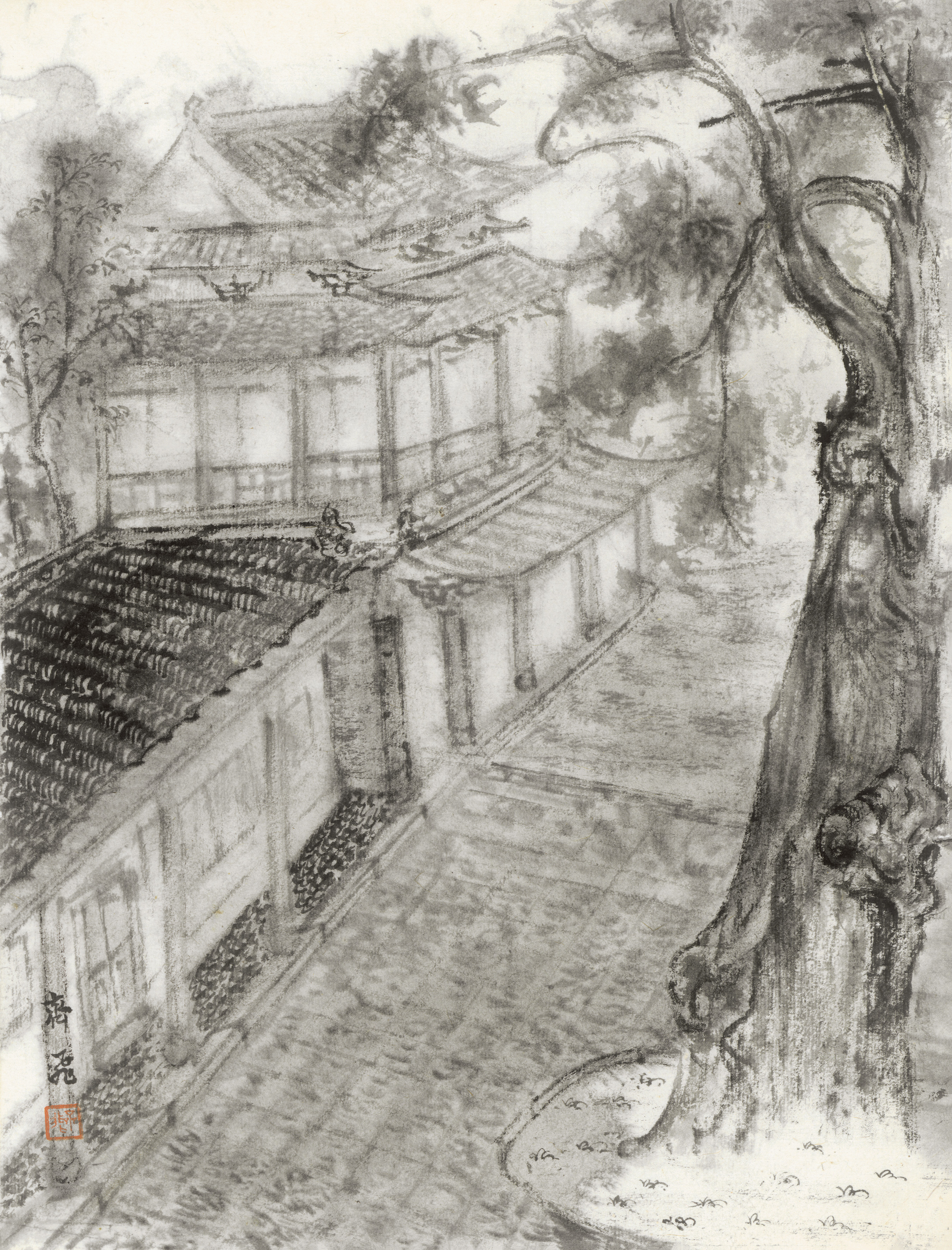 《西溪二仙庙》31x42c m.jpg
