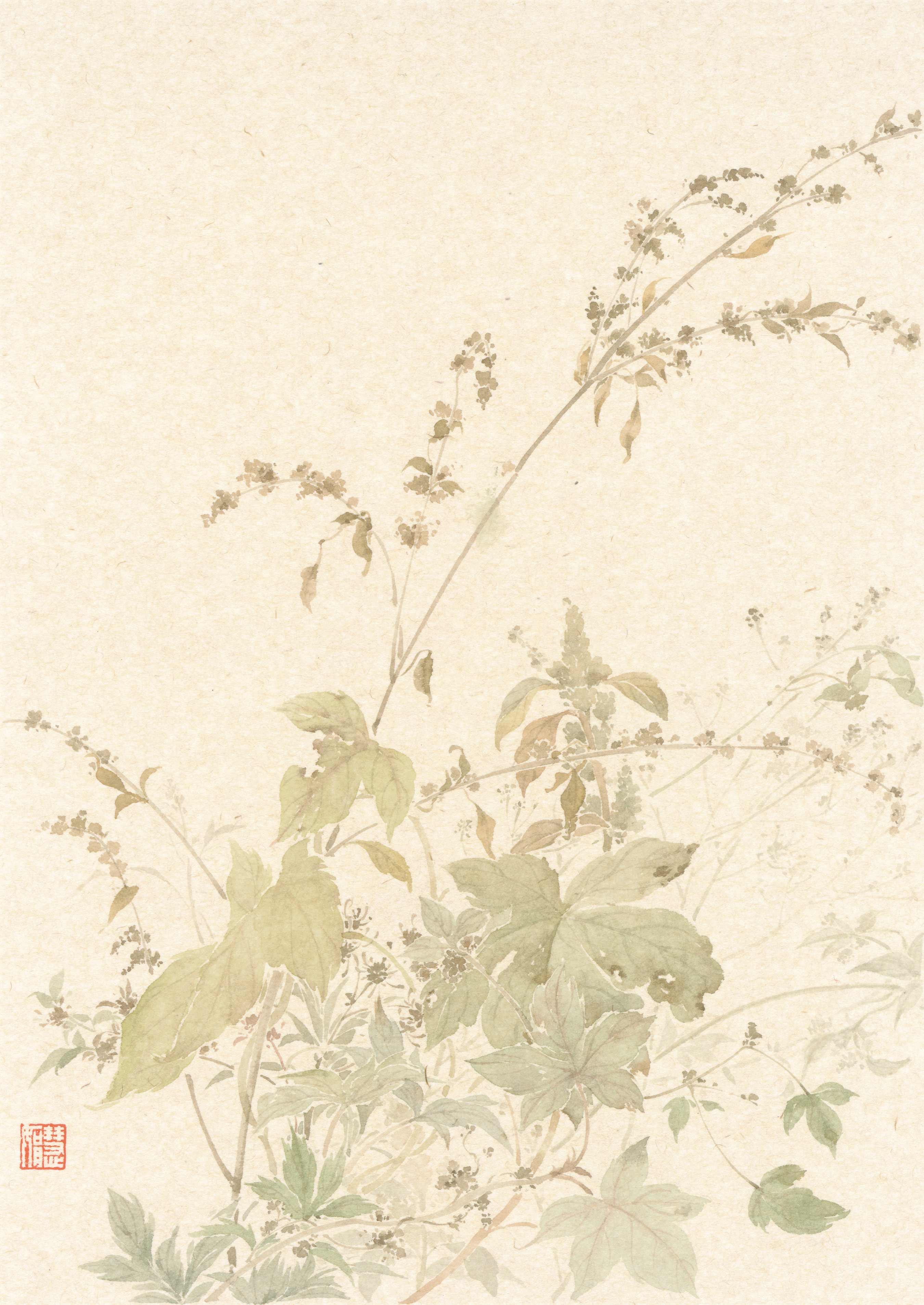 《秋迹》系列1  45x33cm.jpg