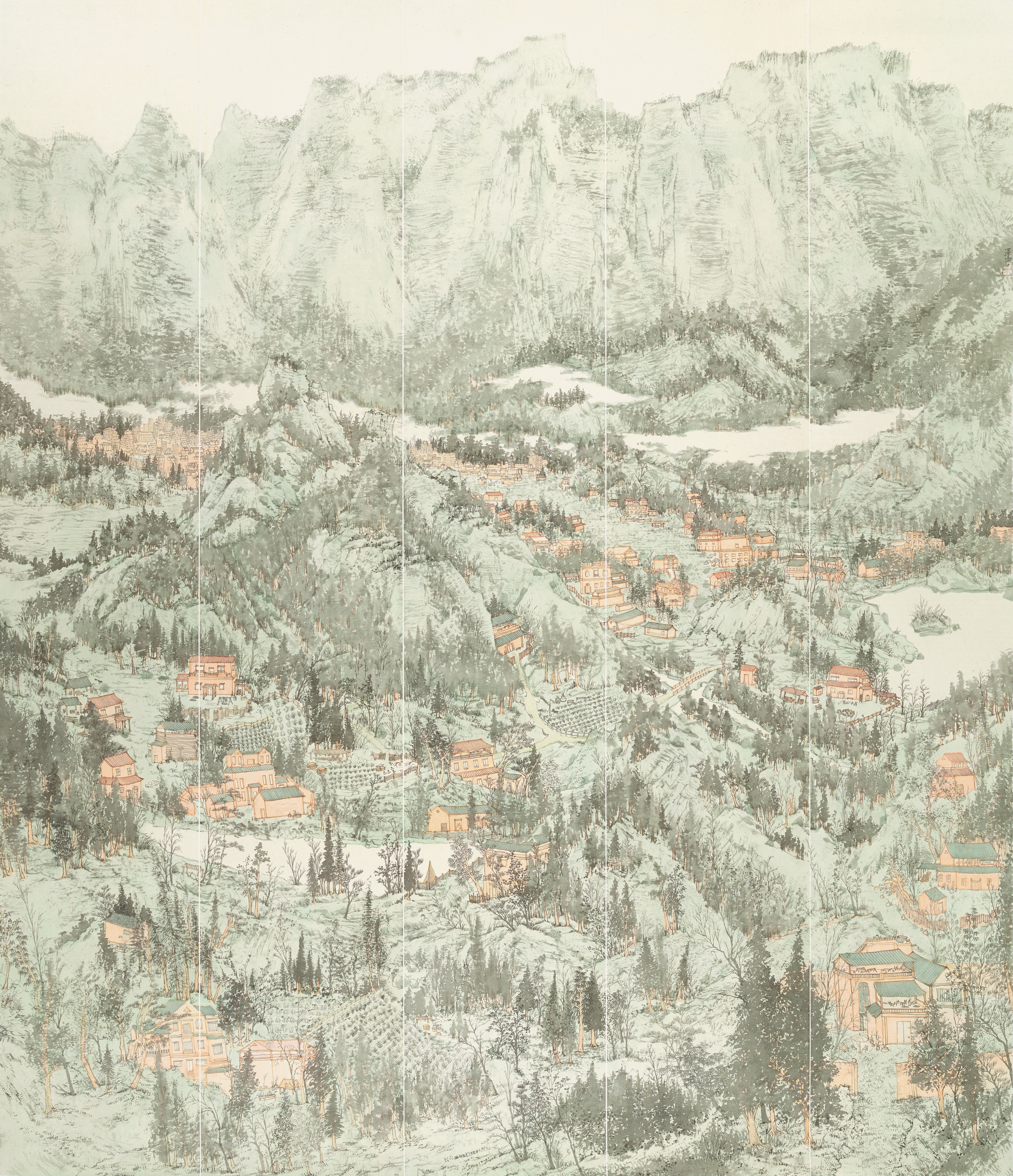 《湖南农村考察报告》  省国画院61686  205cm-177cm.jpg