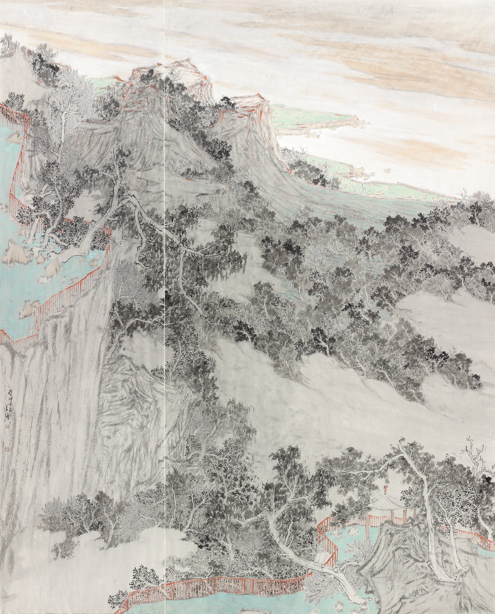 13、郭善涛 大河清晏图系列之一 220cm×180cm 2023年.jpg