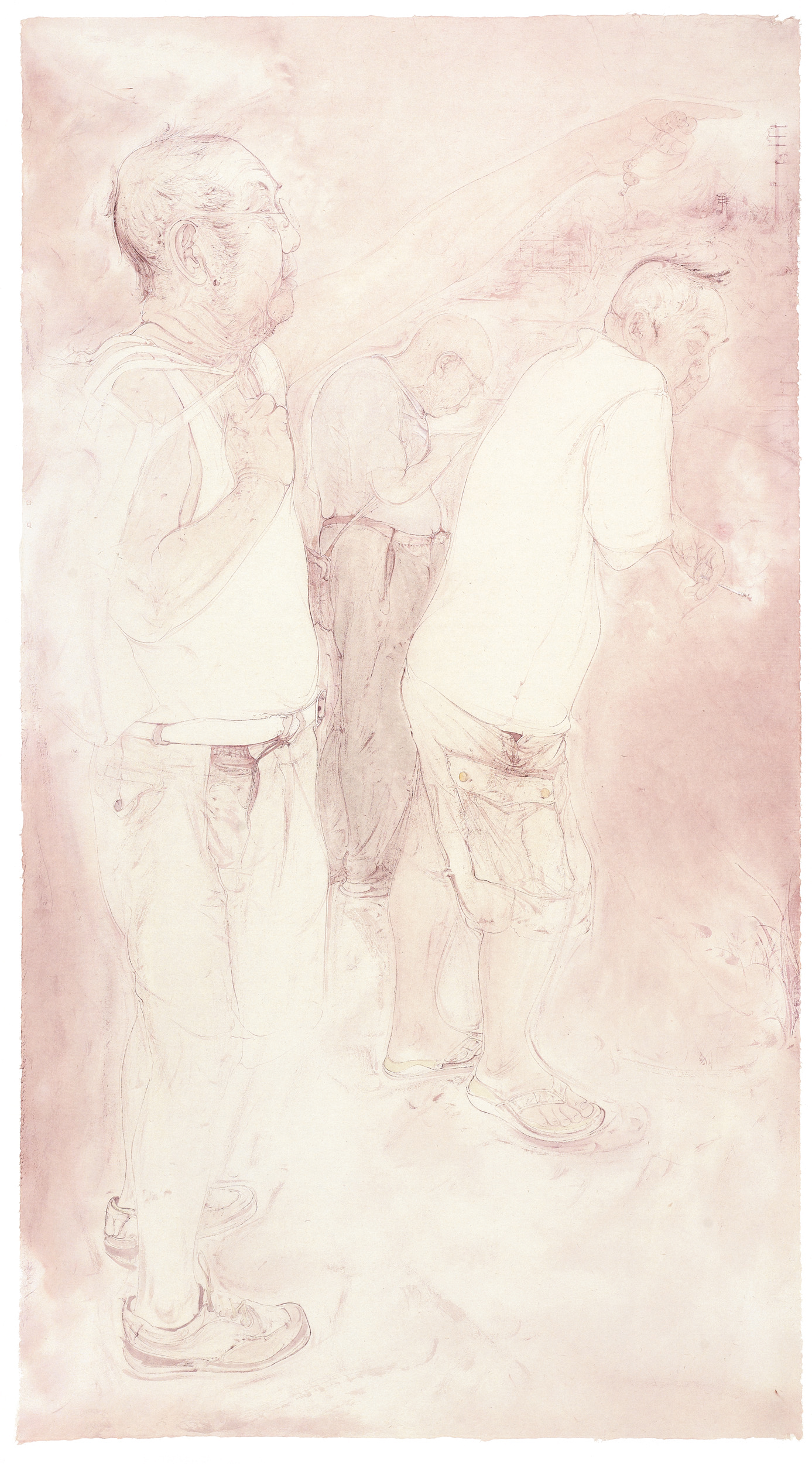 20、梁雨 《2023_7_13雨后草场门桥》系列之五 206cm×106cm 2023年.jpg