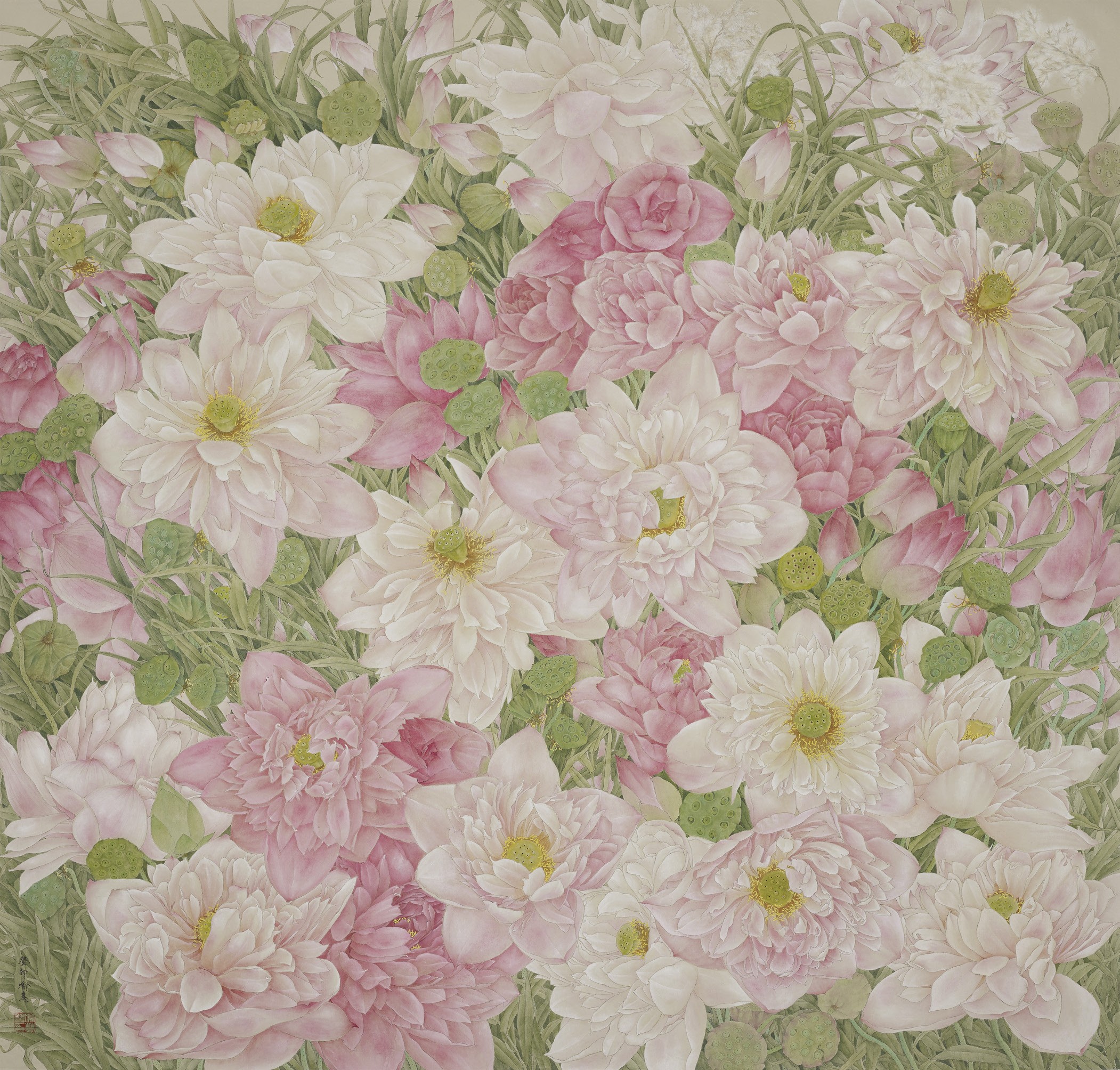 7-喻慧 夏绿荷生220cm×220cm.jpg