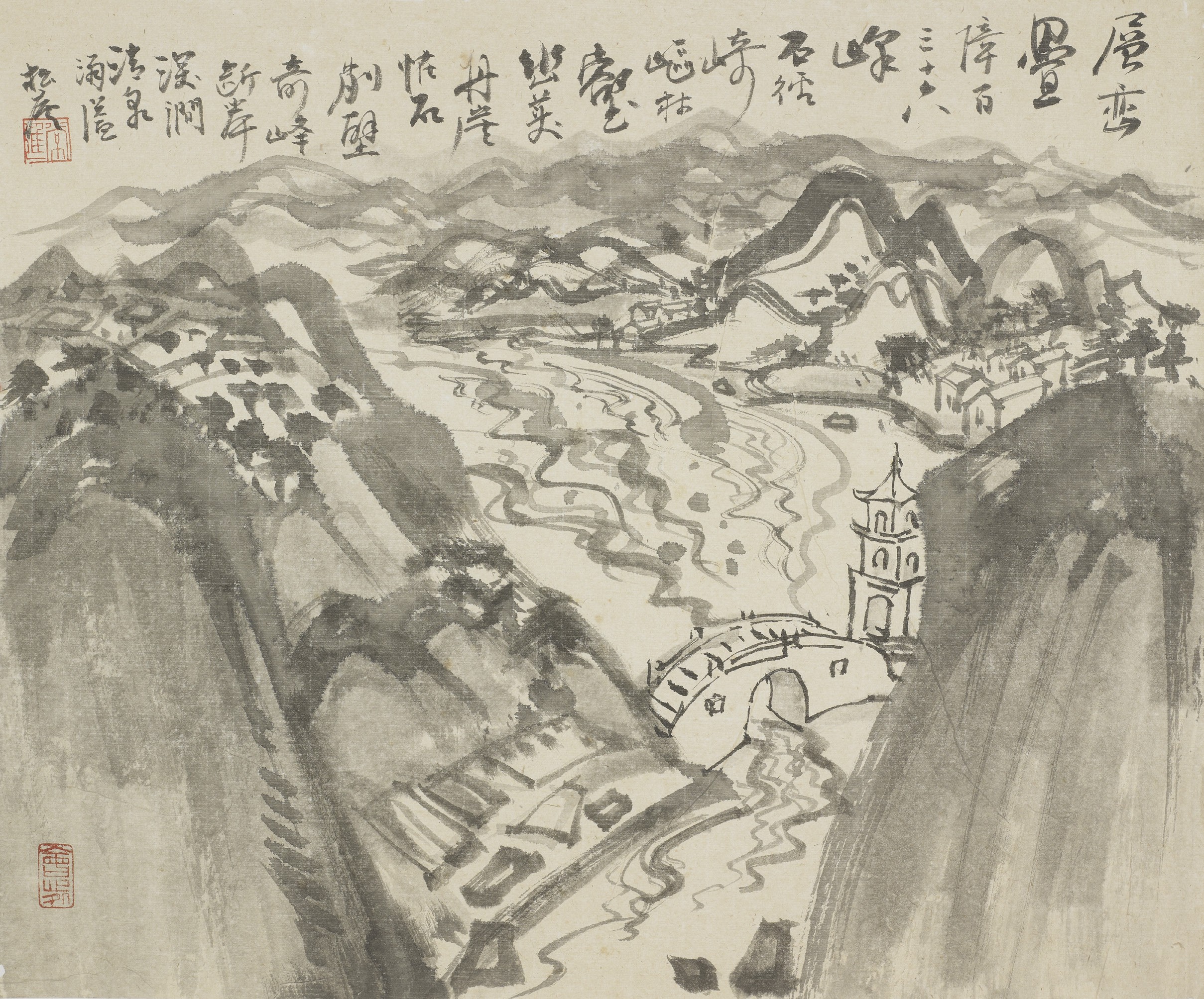 19-常进 水墨山水之一40cm×60cm.jpg
