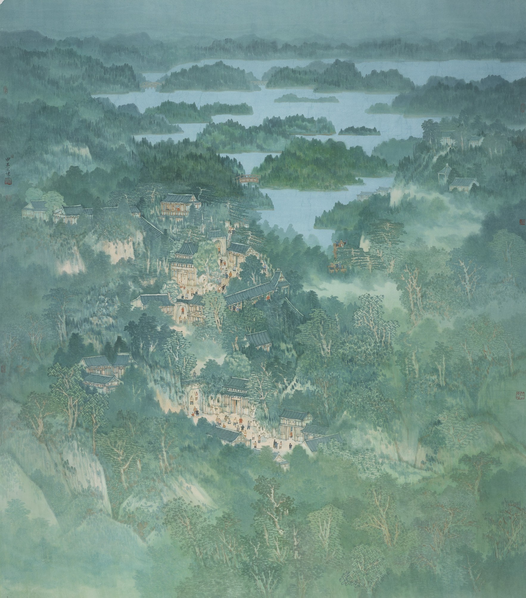 22关健  三山揽胜  220cm×193cm.JPG.jpg