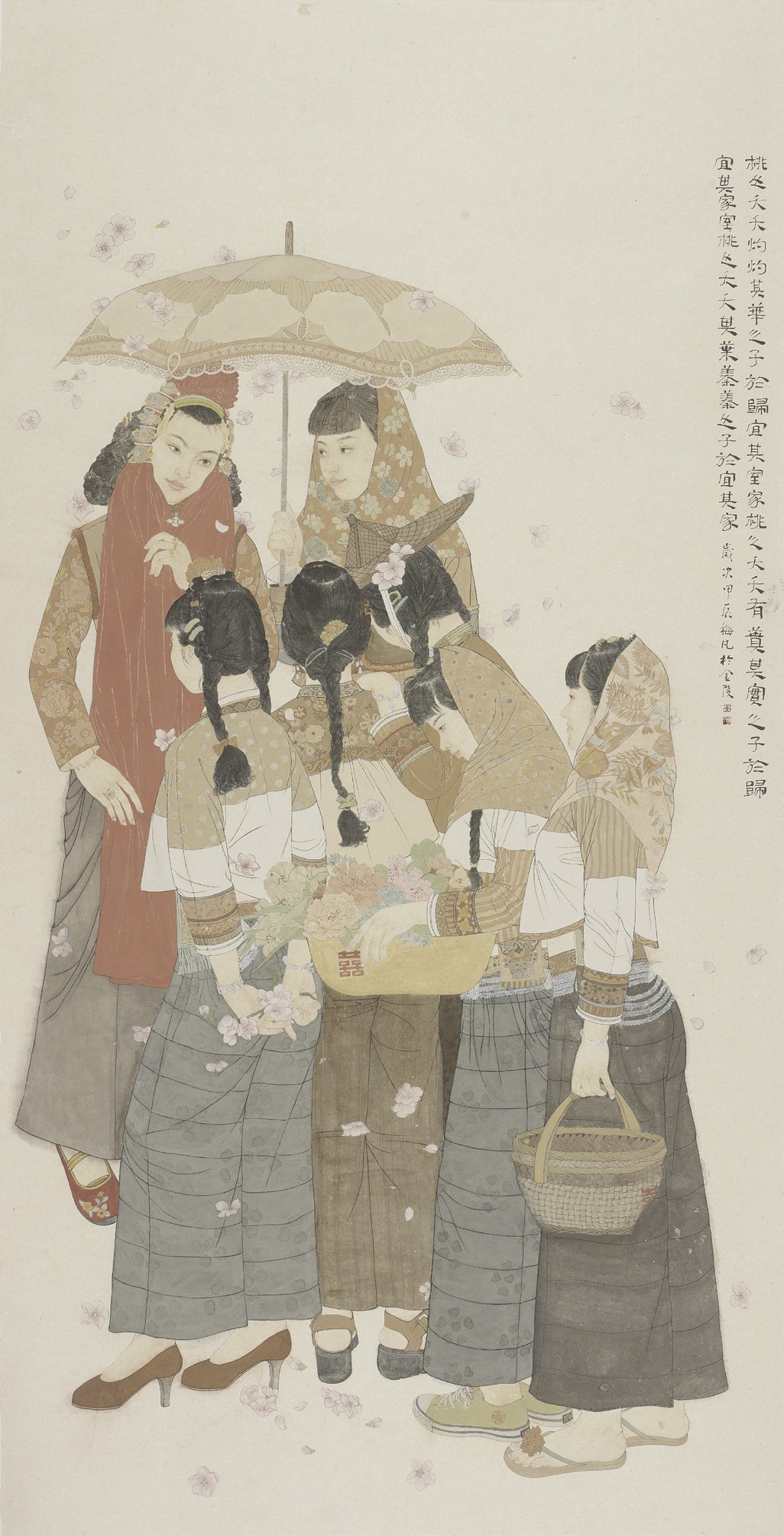32-黄梅凡 桃之夭夭 180cm×97cm.JPG.jpg