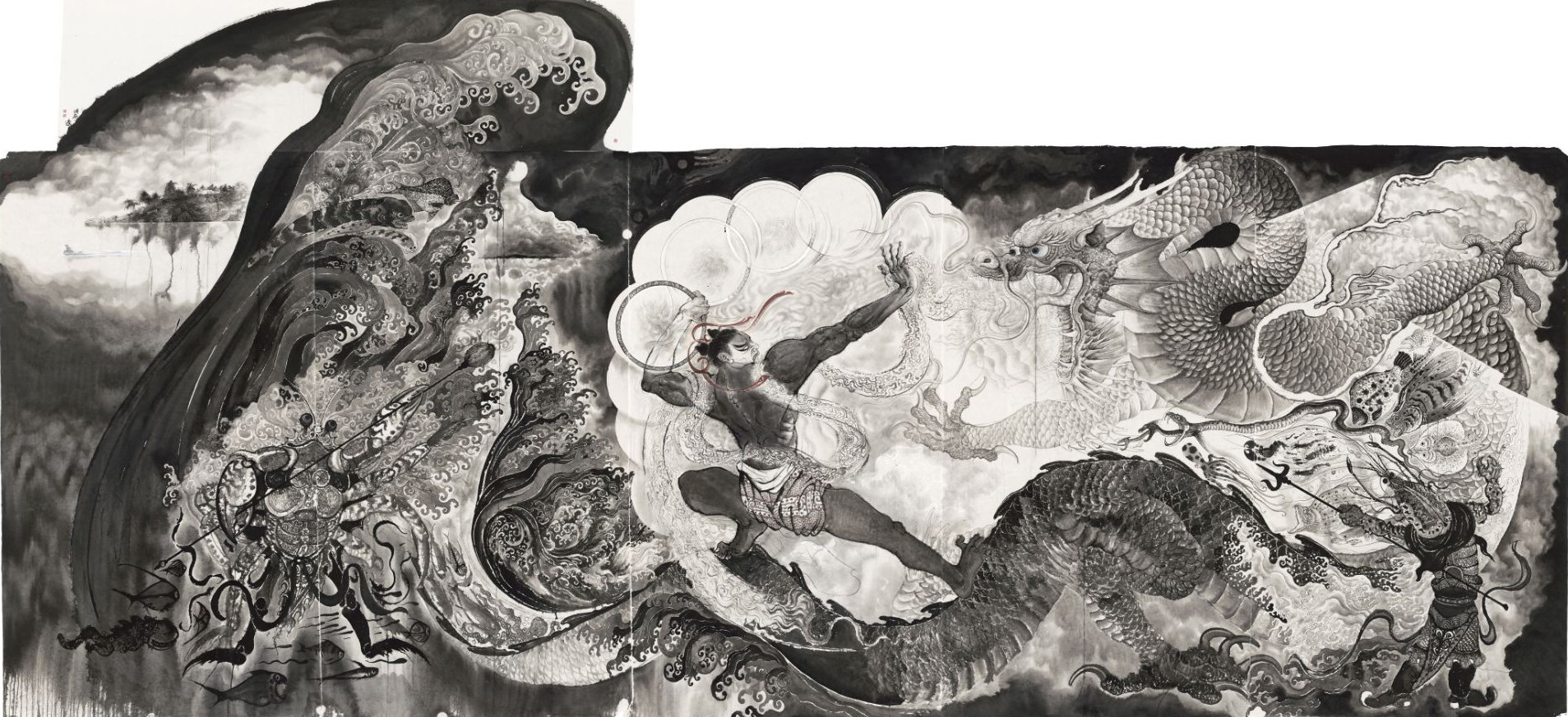 11、秦寿平 屠龙 240cm×530cm.JPG.jpg