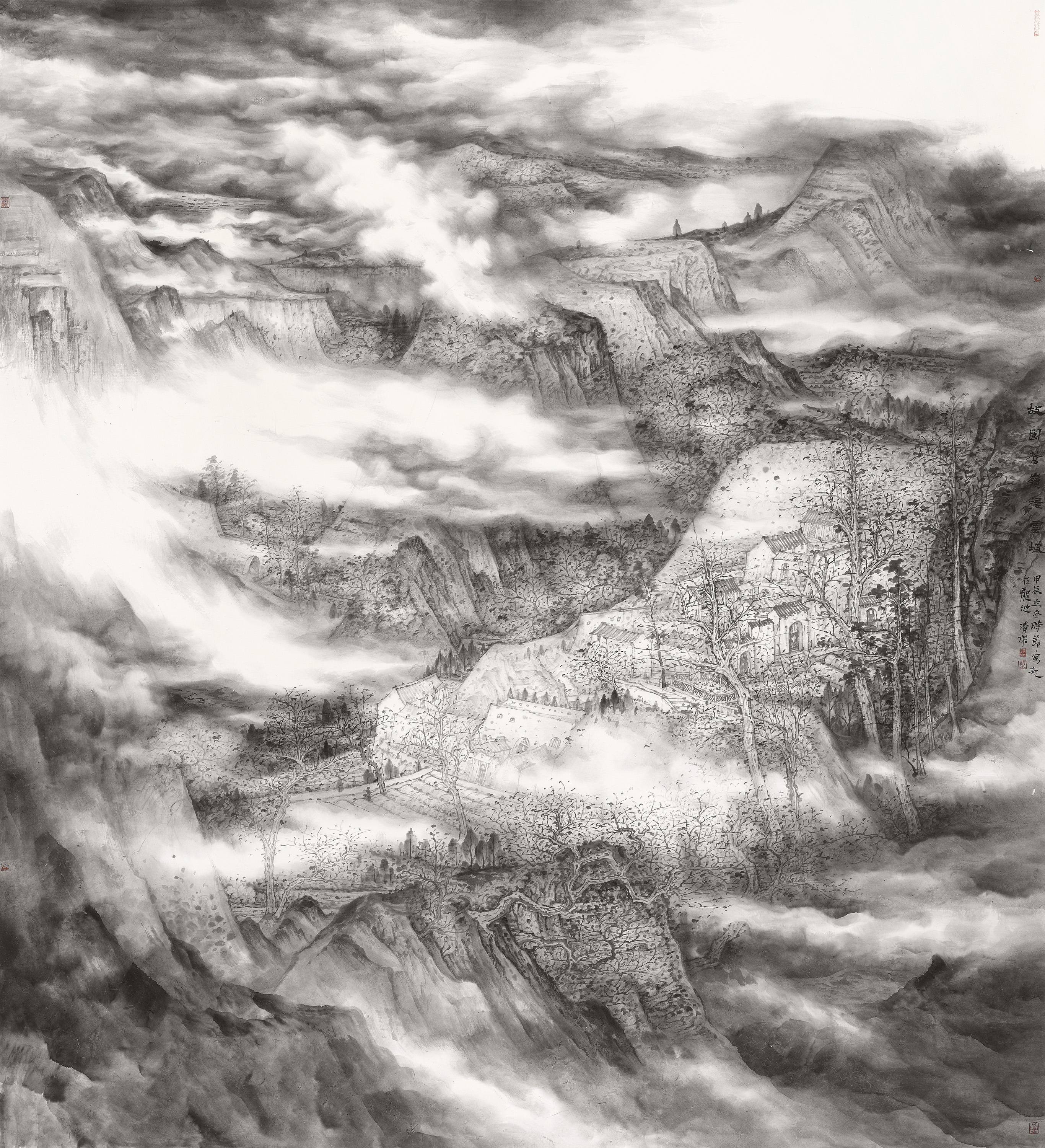 19、郭青杰 故园苍岭接云坡 220cm×200cm 2024年.jpg