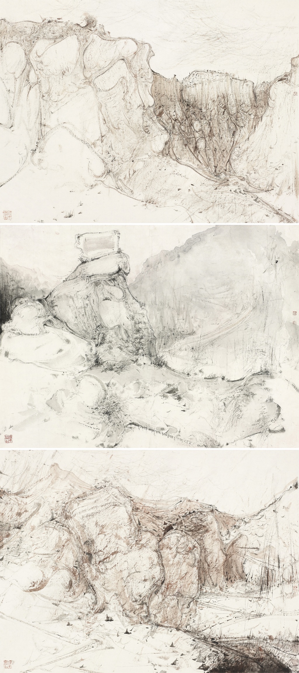20、梁雨 写生2024系列 35cm×46cm×3 2024年.jpg