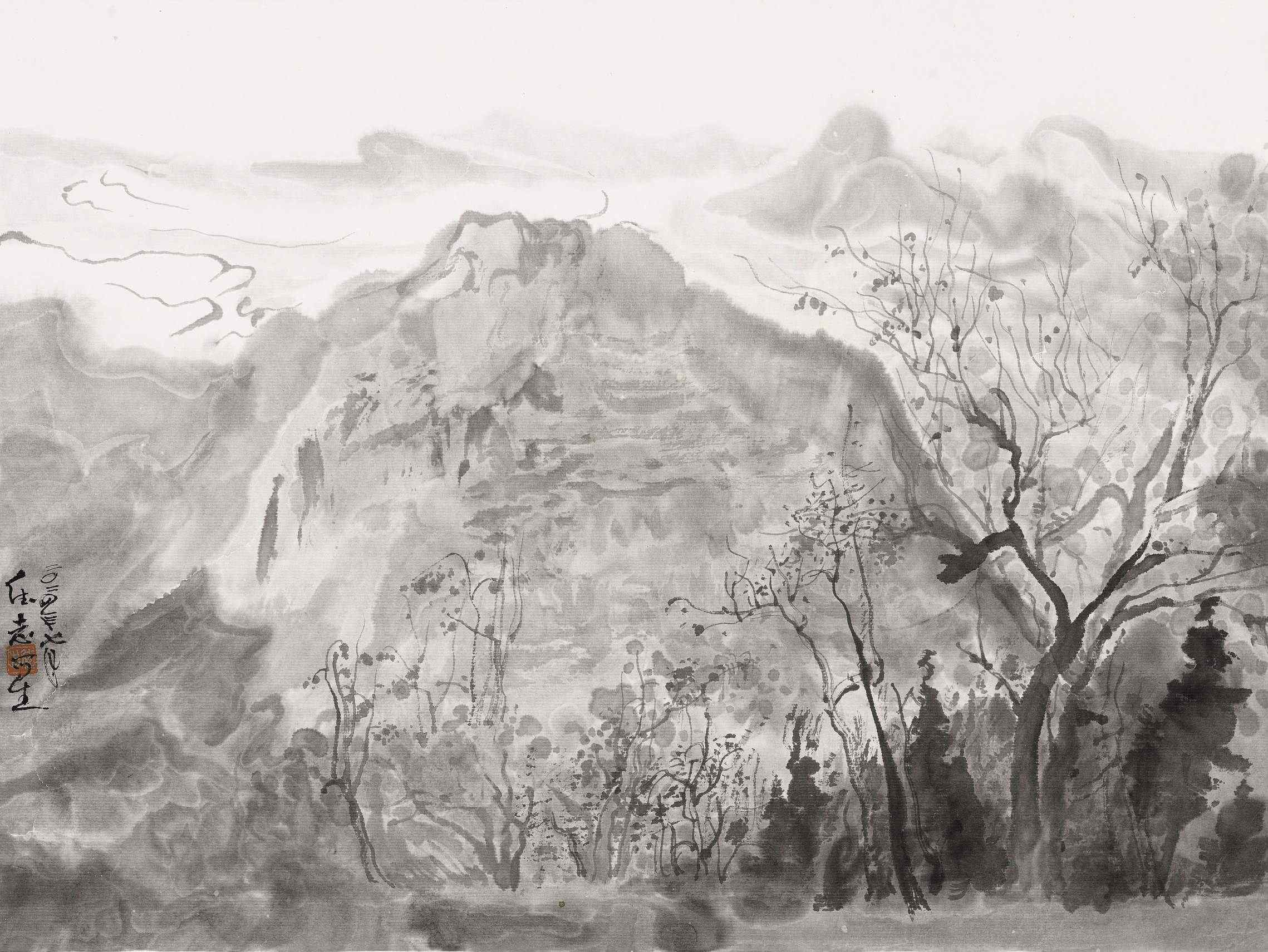 14《小西天写生》34x45cm.jpg
