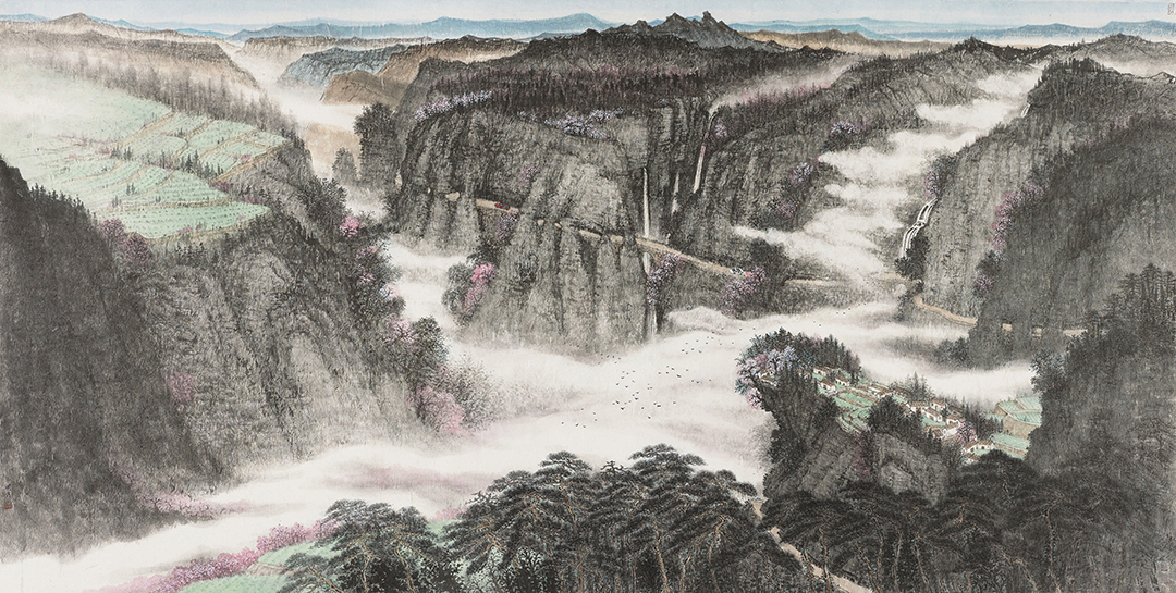 5，春到太行 124cm×246cm 2025年.jpg