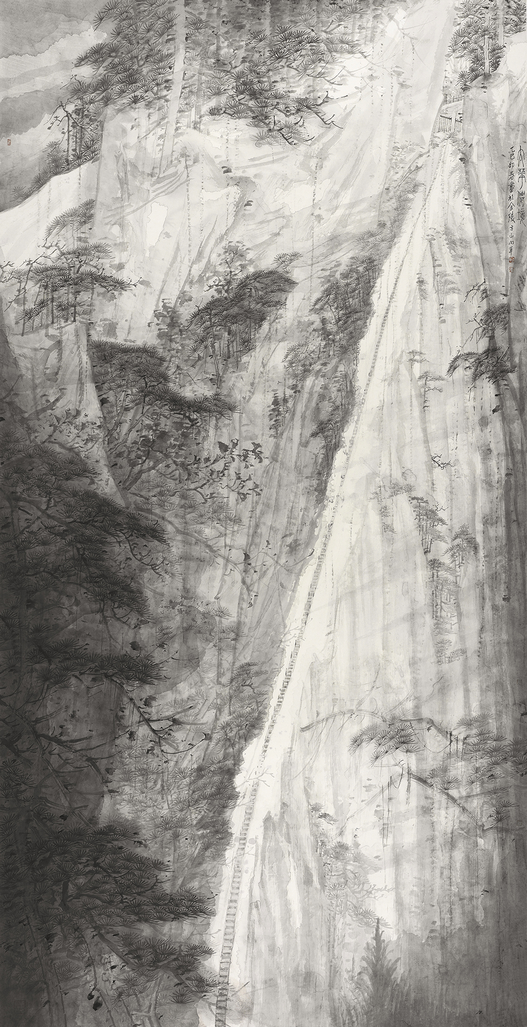 方向军  太华仙境 248cm129cm 2025年.jpg