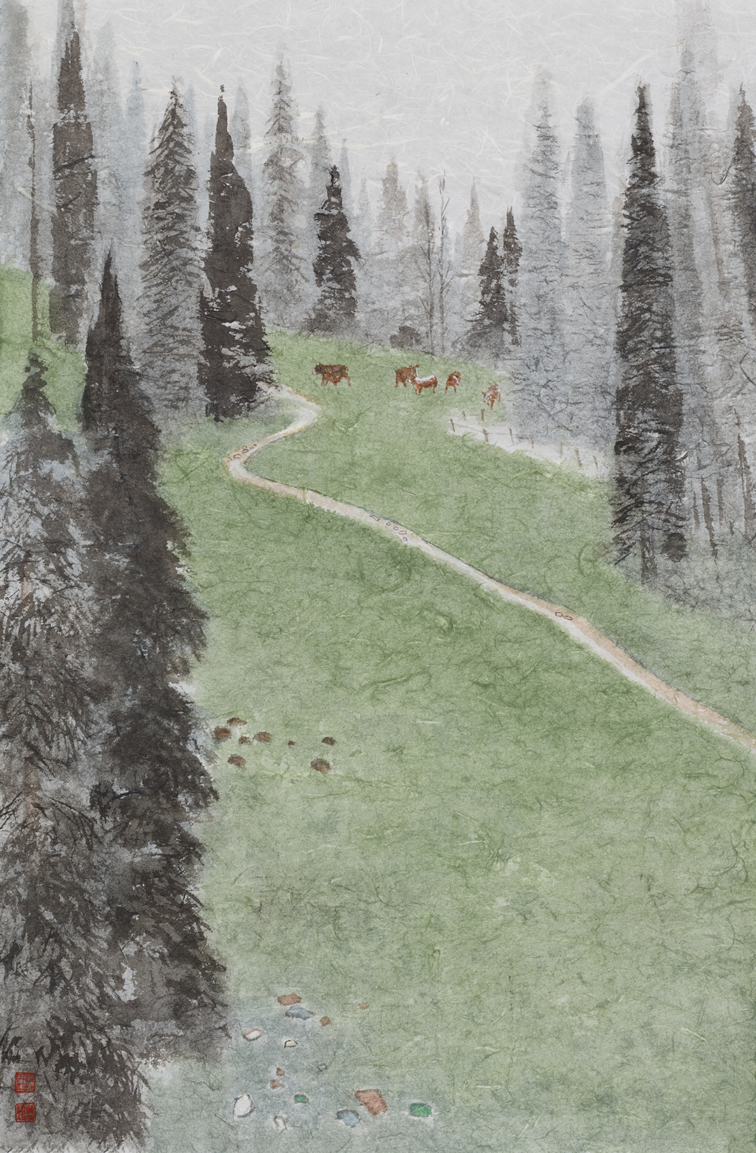 《杉影牧歌》35cmx53cm龚丽娜.jpg