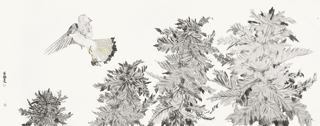 3刘毅 伊犁印象·游隼之一 145cm×365cm 2025年 拷贝.jpg