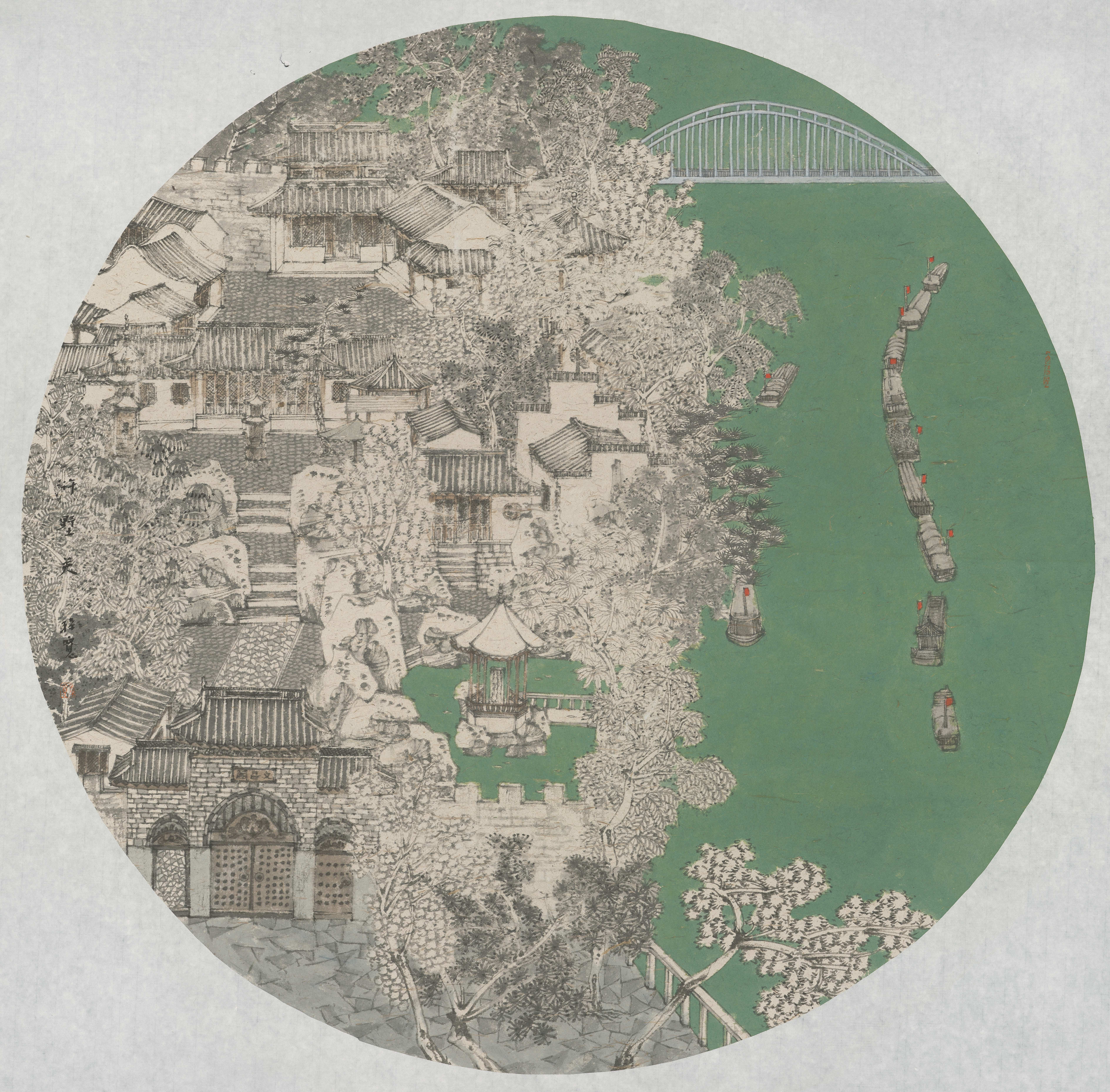 运河十景----浒墅关 100cmx100cm 纸本水墨 2023年 _副本.jpg