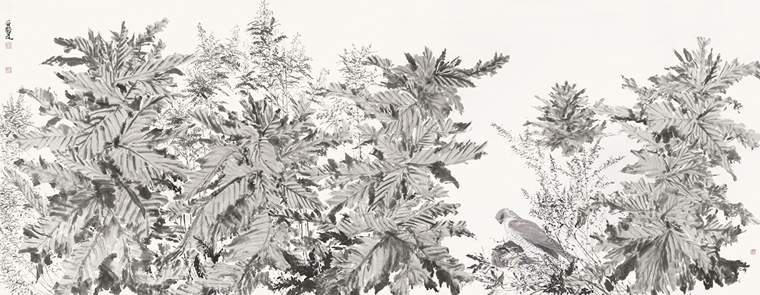 3刘毅 伊犁印象· 游隼之二 145cm×365cm 拷贝.jpg