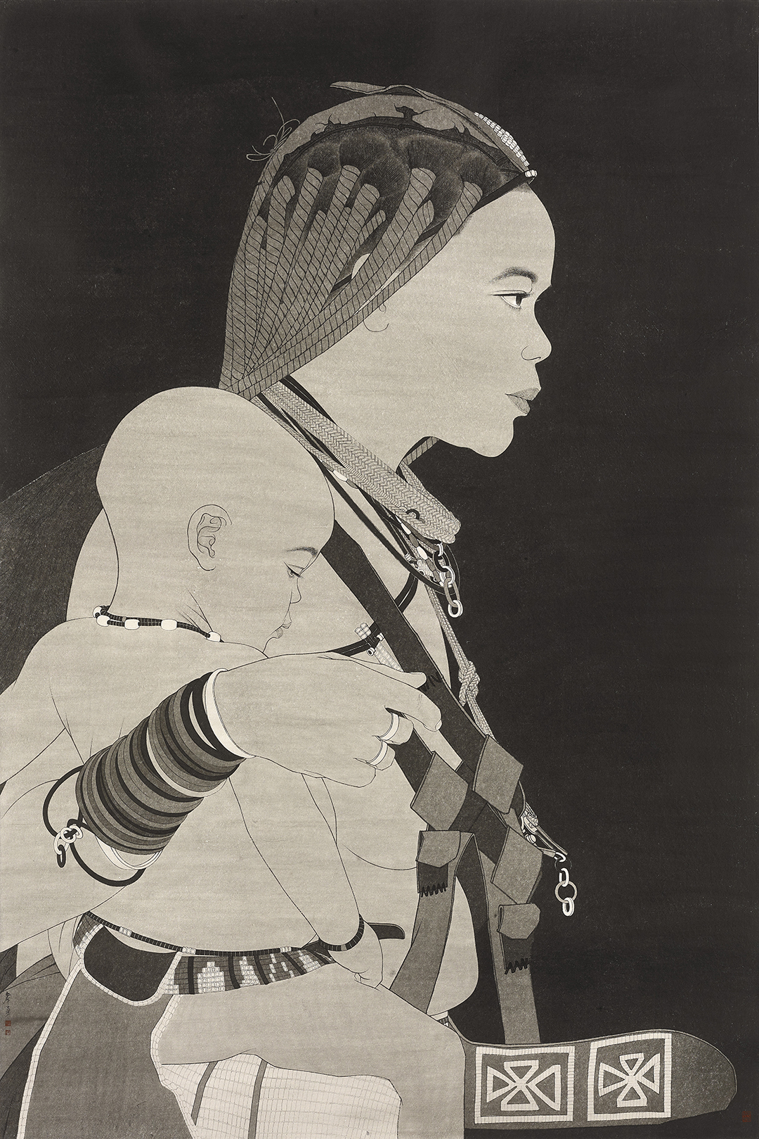 17詹勇 非洲辛巴母子 192cm×128cm 2025年 拷贝.jpg