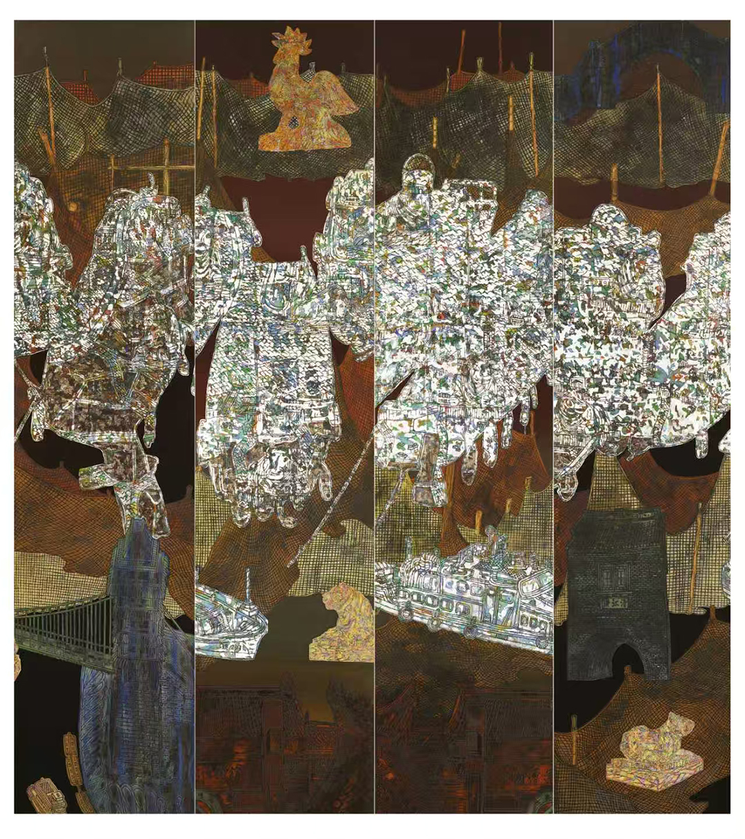 5栾剑，中国画，《运河寻迹》，230×196cm，2025年.jpg