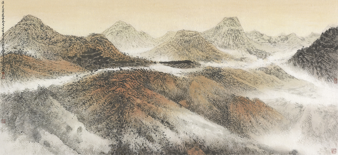 15黄戈 《和美伊犁》系列之“雄关漫道接苍穹” 75cm×180cm 2025年 .jpg