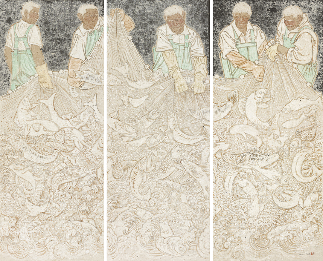 16谭逸 年年有鱼之二 180cm×200cm 2025年.jpg