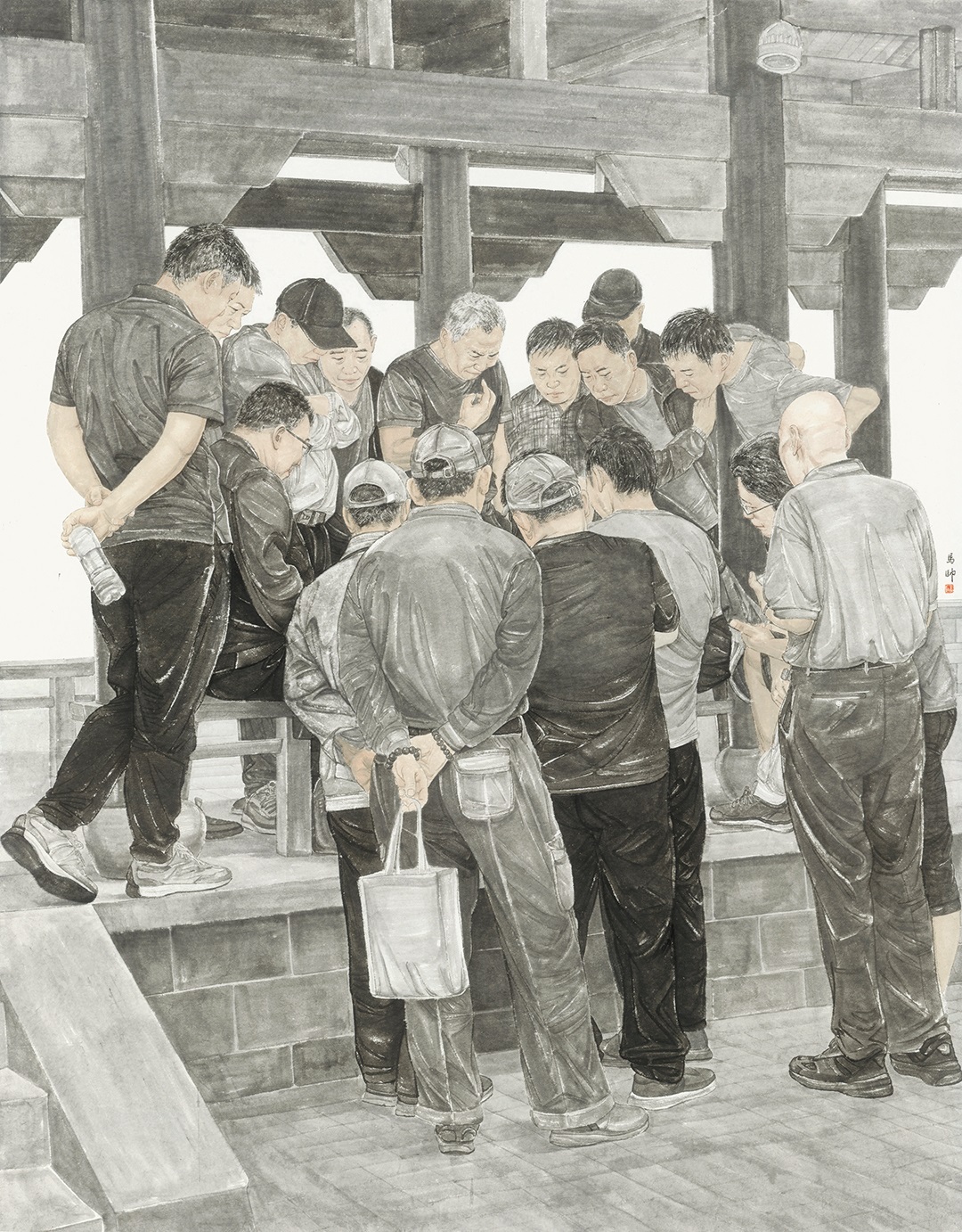 30马帅 《乡村文化振兴·乐在“棋”中》235cm×193cm 2025年.jpg