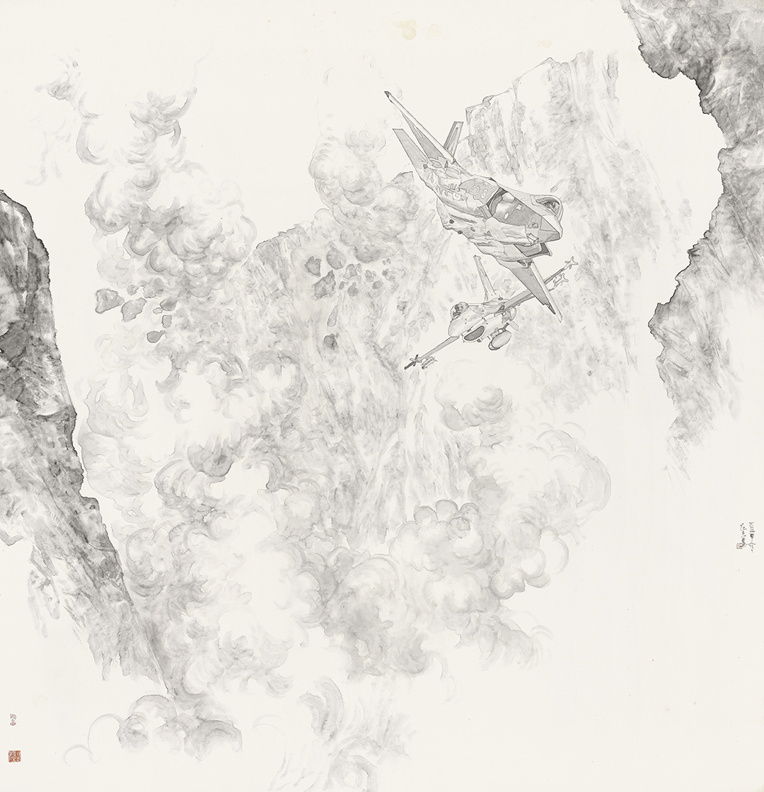 31宋德志 智胜未来·歼-20 200cm×193cm 2025.jpg